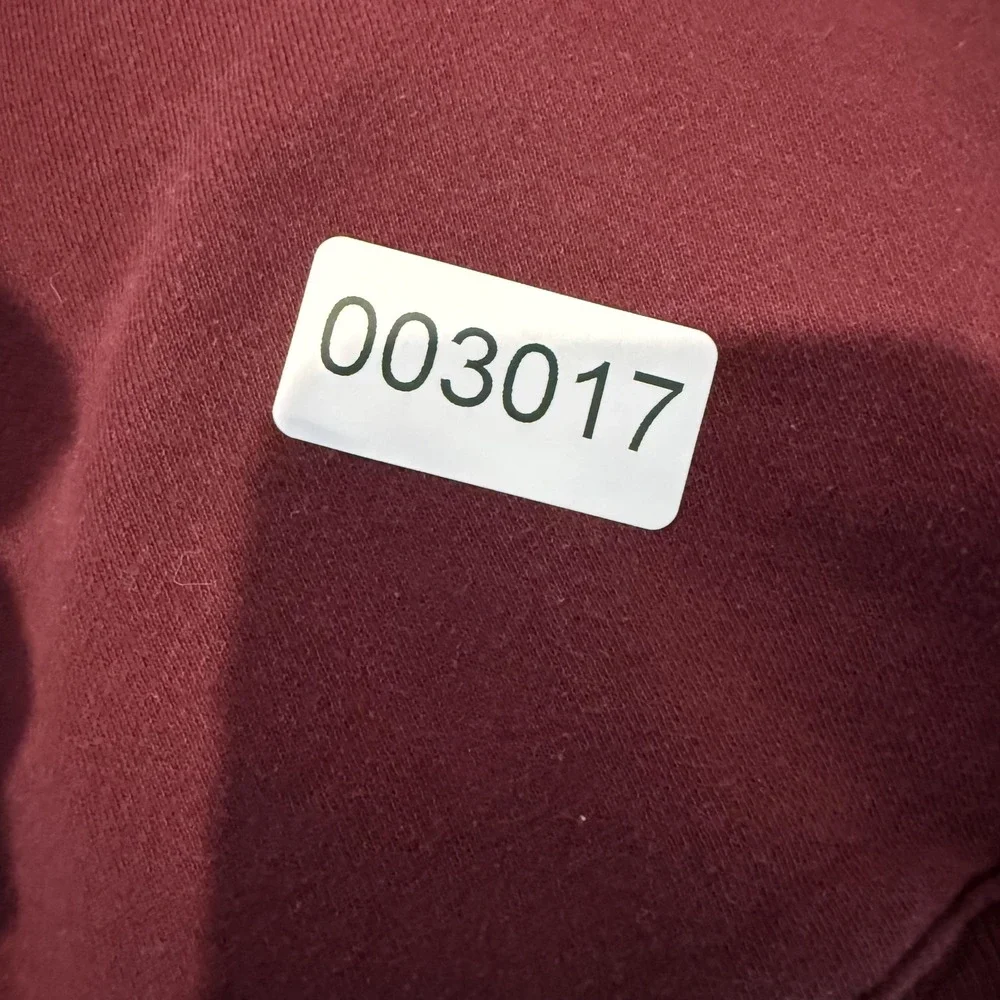 Banana Republic Sweatshirt Mens Medium Red Fleece Pullover Crewneck Long Sleeve